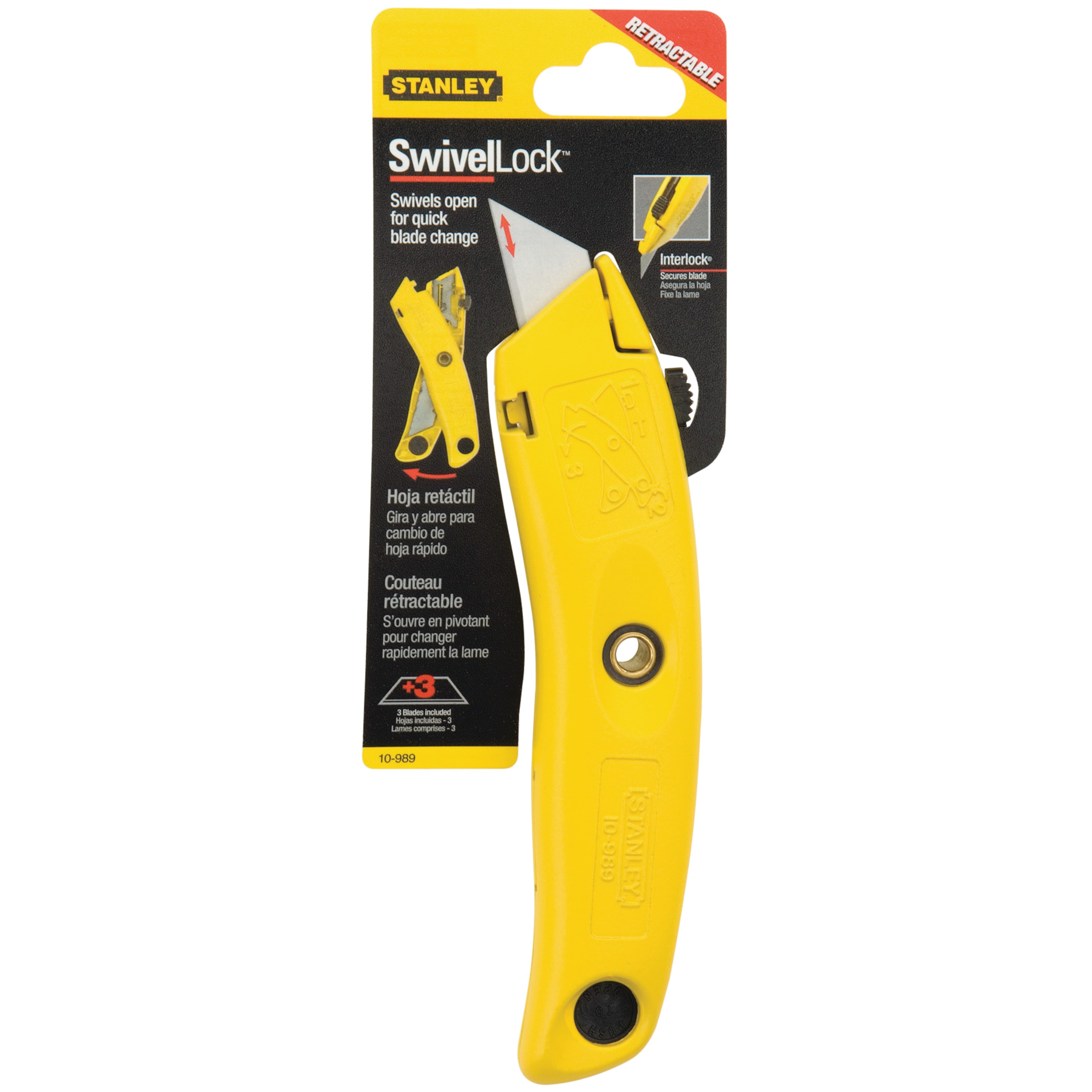 7 in. Swivel-Lock® Utility Knife - 10-989 | STANLEY Tools