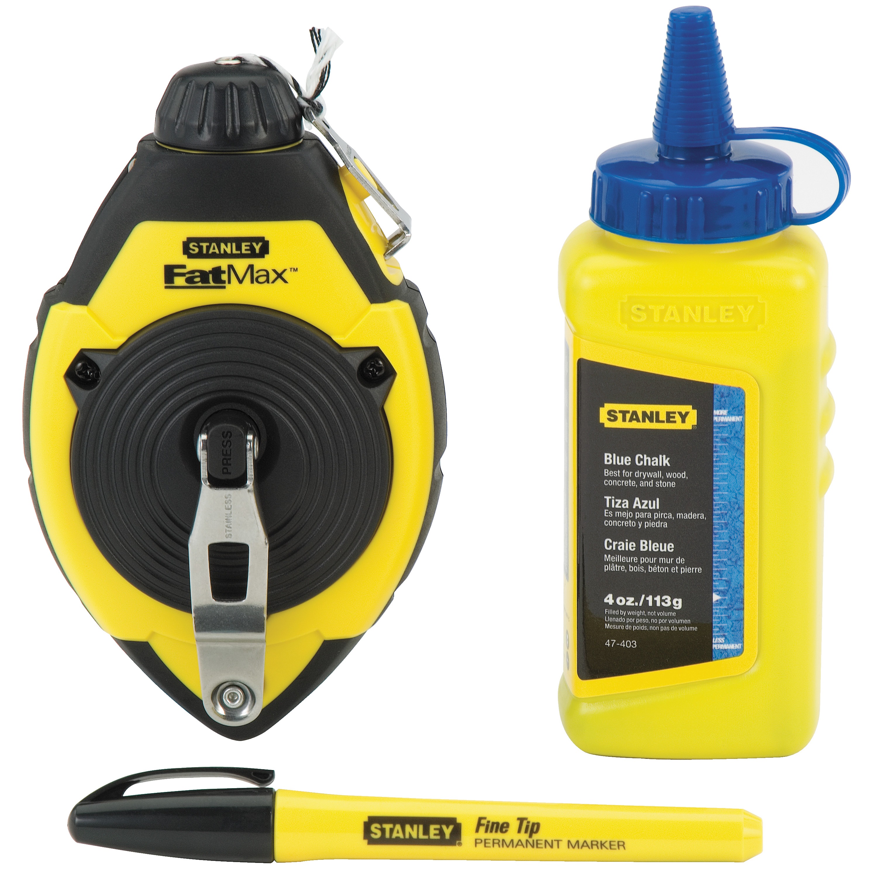 100 ft FATMAX® Chalk Line Reel Kit 47681 STANLEY Tools