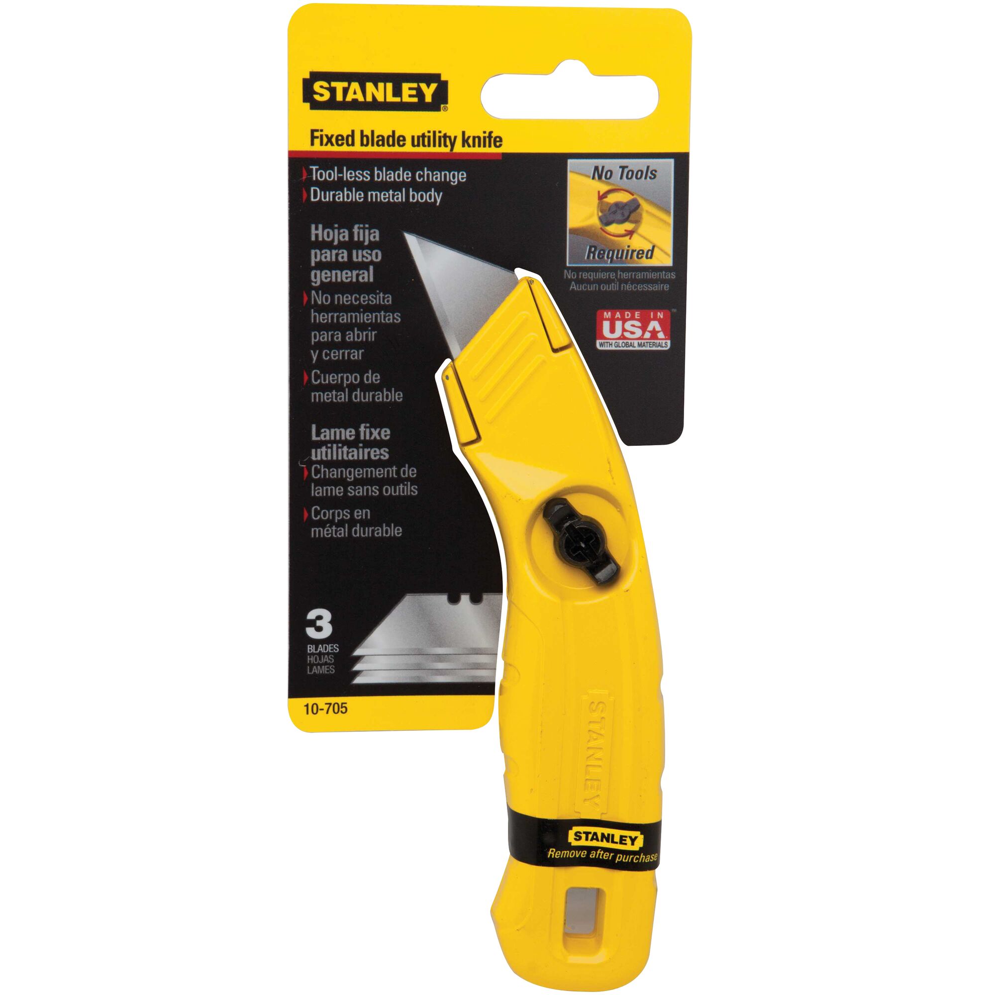 Stanley fixed blade store utility knife