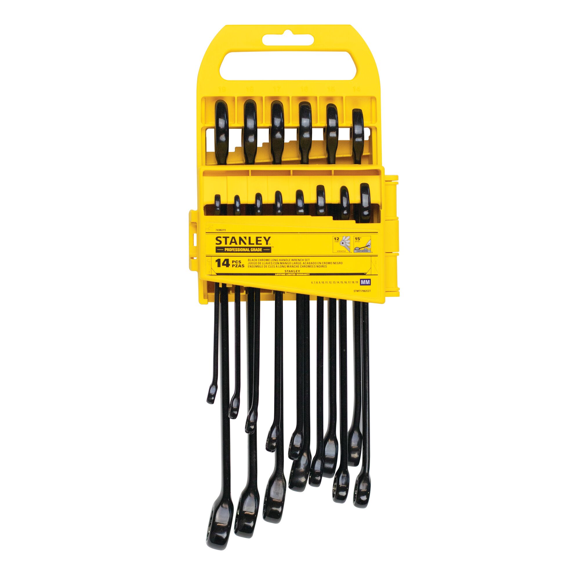 Stanley ratchet spanner set deals metric 12 piece