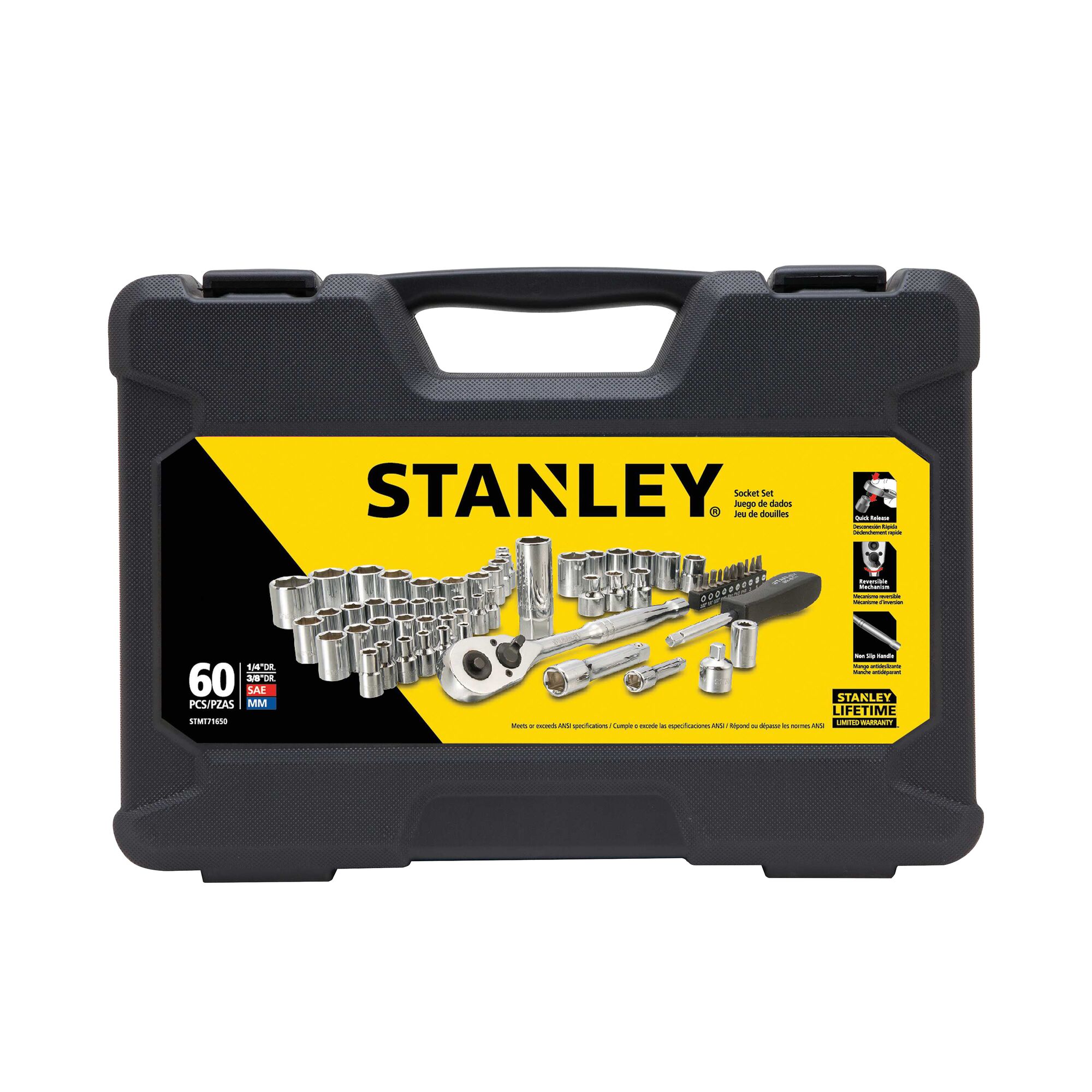 Stanley 60 store piece socket set